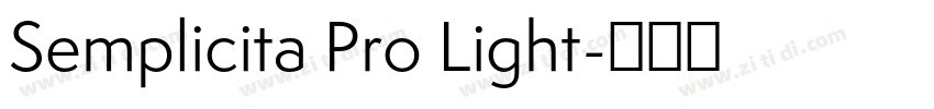 Semplicita Pro Light字体转换